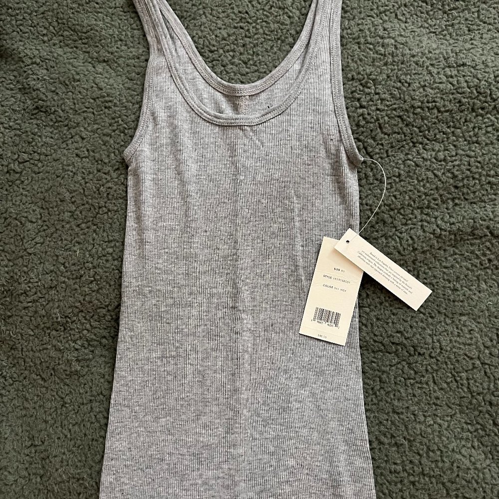 Vince Tank Top, Size XS, Gray, NWT